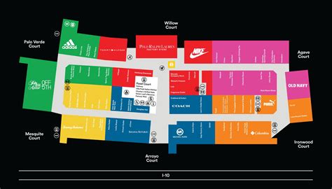 phoenix premium outlets map